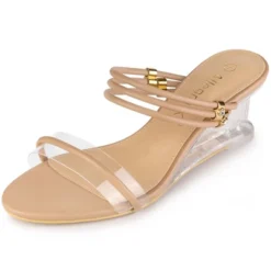 Allegra K Women's Low Wedges Clear Heel Sandals -Bearpaw Shoes Shop GUEST ba961296 ab2d 4210 8af7 08f42194bcdb