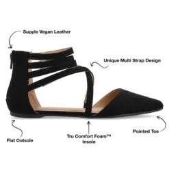 Journee Collection Womens Marlee Tru Comfort Foam Back Heel Zip Pointed Toe Cage Flats 21 Journee Collection Womens Marlee Tru Comfort Foam Back Heel Zip Pointed Toe Cage Flats -Bearpaw Shoes Shop GUEST baa44cd0 c776 4d6b 8a42 f289eceed886