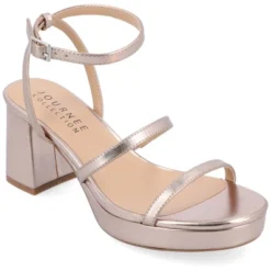 Journee Collection Womens Samilee Metallic Vegan Leather Platform Sandals -Bearpaw Shoes Shop GUEST bad35fe9 c7ec 4360 9f86 915087dddc54