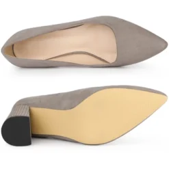 Allegra K Women's Pointy Toe Slip-on Plaid Printed Chunky Heels Pumps -Bearpaw Shoes Shop GUEST bc29b9ee 0cb3 4b01 a063 6ce02dcf2020