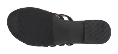 GC Shoes Sage Embellished Laser Cut Slide Flat Sandal 6 GC Shoes Sage Embellished Laser Cut Slide Flat Sandal - Image 4