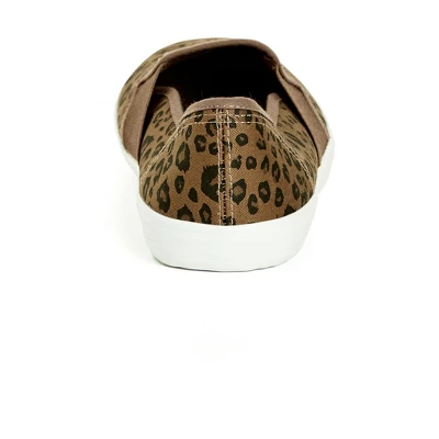 Women's WIDE FIT Leopard Skater - Animal | EVANS 4 Women's WIDE FIT Leopard Skater - Animal | EVANS - Image 2