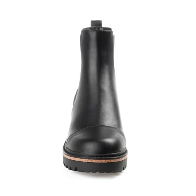 Journee Collection Womens Mirette Tru Comfort Foam Pull On Stacked Heel Booties 7 Journee Collection Womens Mirette Tru Comfort Foam Pull On Stacked Heel Booties - Image 5