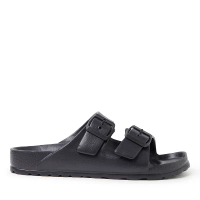 Dearfoams EcoCozy Women's Sustainable Double Buckle Sandal 4 Dearfoams EcoCozy Women's Sustainable Double Buckle Sandal - Image 2