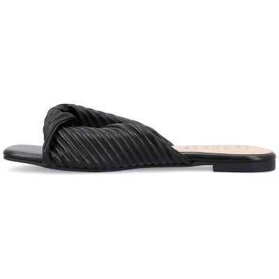 Journee Collection Womens Emalynn Tru Comfort Foam Slip On Slide Flat Sandals 3 Journee Collection Womens Emalynn Tru Comfort Foam Slip On Slide Flat Sandals