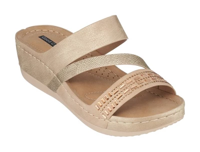 GC Shoes Tera Embellished Comfort Slide Wedge Sandals 8 GC Shoes Tera Embellished Comfort Slide Wedge Sandals - Image 6