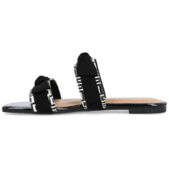 Journee Collection Womens Ireanna Tru Comfort Foam Slip On Slide Flat Sandals