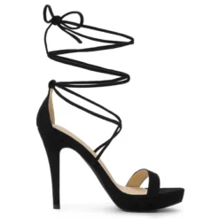 Allegra K Women's Platform Stiletto Heels Lace Up Sandals -Bearpaw Shoes Shop GUEST c3d3dfc1 6510 4c30 bd66 373b7e445c0a