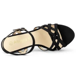 Allegra K Women's Strappy Platform Heels Stiletto Heel Sandals 18 Allegra K Women's Strappy Platform Heels Stiletto Heel Sandals -Bearpaw Shoes Shop GUEST c60105c5 6436 4df9 8cd4 d8e294253b70