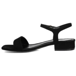 Journee Collection Womens Beyla Open Square Toe Low Block Heel Sandals