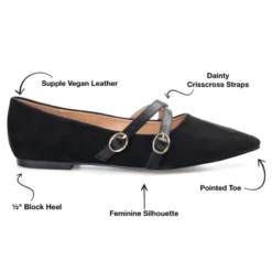 Journee Collection Womens Patricia Slip On Pointed Toe Ballet Flats -Bearpaw Shoes Shop GUEST c771014f 294e 4851 a230 6fae48f7def7
