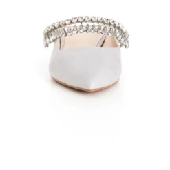 Women's Wide Fit Strappy Point Mule - Gray | EVANS -Bearpaw Shoes Shop GUEST ca12dc82 5bc9 476a 809d 602c2c6af64d