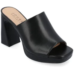Journee Collection Womens Ezzlynn Structured Heel Slip On Platform Sandals -Bearpaw Shoes Shop GUEST ca3c411c 1260 4657 a0ef 1ab8666dc6c9