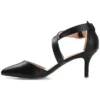 Journee Collection Womens Riva Pointed Toe Mid Heel Pumps
