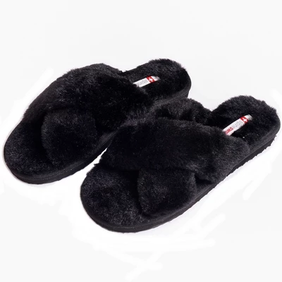 Alpine Swiss Fiona Womens Fuzzy Fluffy Faux Fur Slippers Memory Foam Indoor House Shoes 8 Alpine Swiss Fiona Womens Fuzzy Fluffy Faux Fur Slippers Memory Foam Indoor House Shoes - Image 6