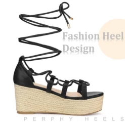 Perphy Lace Up Platform Wedge Heel Strappy Sandals For Women -Bearpaw Shoes Shop GUEST cbe94dc4 4789 4849 b74d 78b8cd03b99d