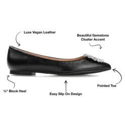 Journee Collection Womens Renzo Slip On Pointed Toe Ballet Flats -Bearpaw Shoes Shop GUEST cc185d91 ed3a 445b 81a5 cc29ac8f9e46