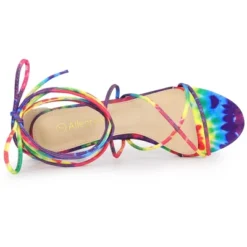 Allegra K Women's Lace Up Strappy Tie Dye Kitten Heels Sandals 14 Allegra K Women's Lace Up Strappy Tie Dye Kitten Heels Sandals -Bearpaw Shoes Shop GUEST cc265e5a 60e0 413e 9568 4f43643486f7