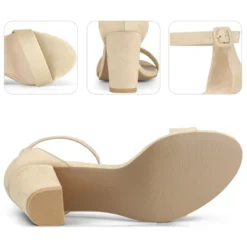 Perphy Women's Ankle Strap Open Toe Chunky High Heels Sandals -Bearpaw Shoes Shop GUEST ccb54108 1a06 44be bd57 34721f7dbafb