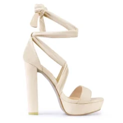 Allegra K Women's Lace Up Platform Block Heel Sandals -Bearpaw Shoes Shop GUEST ce264077 201f 4a55 92ca 1d87c89e2320