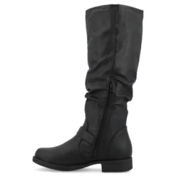 Journee Collection Womens Stormy Stacked Heel Riding Boots