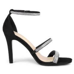 Allegra K Women's Strappy Rhinestone Heel Sandals -Bearpaw Shoes Shop GUEST cf017e55 1ef2 40f8 bf9a 14e42f4560db