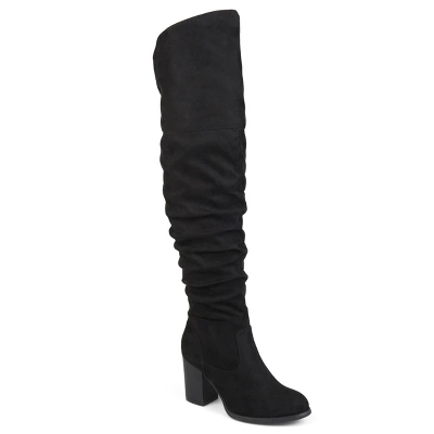 Journee Collection Womens Kaison Stacked Heel Over The Knee Boots 11 Journee Collection Womens Kaison Stacked Heel Over The Knee Boots - Image 9