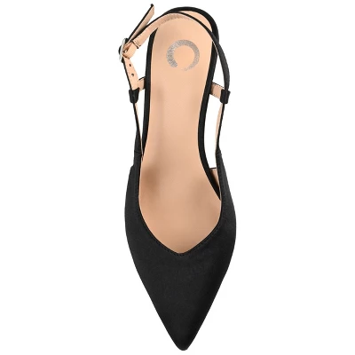 Journee Collection Womens Knightly Sling Back Mid Stiletto Pointed Toe Pumps 5 Journee Collection Womens Knightly Sling Back Mid Stiletto Pointed Toe Pumps - Image 3