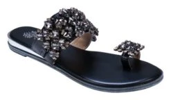 GC Shoes Nadin Metallic Rhinestone Toe Ring Flat Sandals -Bearpaw Shoes Shop GUEST d29e5760 af1e 425c b51a b02286316414