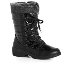 Women's WIDE FIT Jen Cold Weather Boot - Black | CLOUDWALKERS -Bearpaw Shoes Shop GUEST d3594efb 14d0 4112 9619 a4afdbe80821