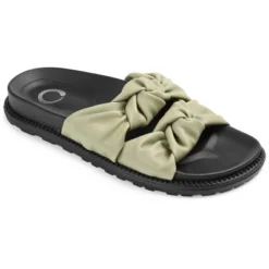 Journee Collection Womens Melanie Slide Flat Sandals -Bearpaw Shoes Shop GUEST d45d3df1 2a14 4e1b 9896 b3395691284b