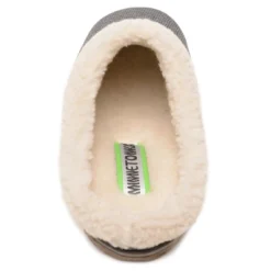 Minnetonka Women's Recycled PET (Polyethylene Terephthalate) ECO Spruce Recycled Slide Slippers -Bearpaw Shoes Shop GUEST d5479a13 3cbc 4c9a abf7 8a6c7d518261