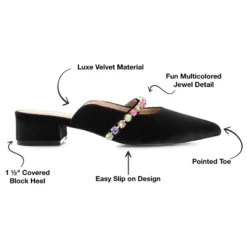 Journee Collection Womens Jewel Mules Pointed Toe Slip On Flats -Bearpaw Shoes Shop GUEST d5f03927 af6a 454a adb0 b0d6bd12304a