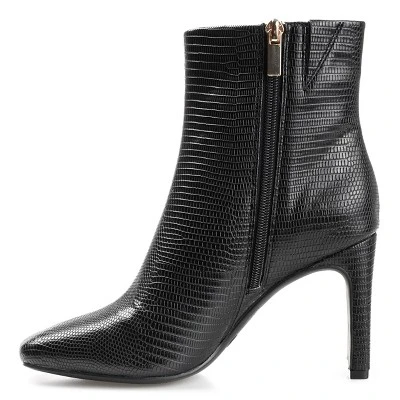 Journee Collection Womens Sarla Tru Comfort Foam Inside Zip Block Heel Booties 3 Journee Collection Womens Sarla Tru Comfort Foam Inside Zip Block Heel Booties