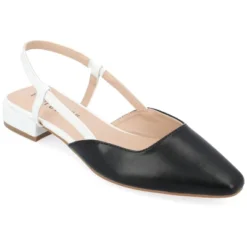 Journee Collection Womens Paislee Sling Back Block Heel Square Toe Flats -Bearpaw Shoes Shop GUEST d80af1e1 b5c4 4713 94f0 5e6c17b4f3c5