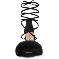Allegra K Women's Faux Fur Lace Up Strappy Chunky Heels Sandals 9 Allegra K Women's Faux Fur Lace Up Strappy Chunky Heels Sandals -Bearpaw Shoes Shop GUEST d82fcde3 349b 4df8 aa02 9d2674b7df23