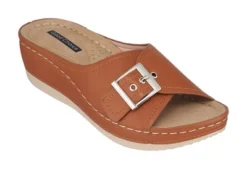 GC Shoes Justina Buckle Comfort Slide Wedge Sandals -Bearpaw Shoes Shop GUEST da00afa5 feb5 4fcc a253 7fd8f843662d