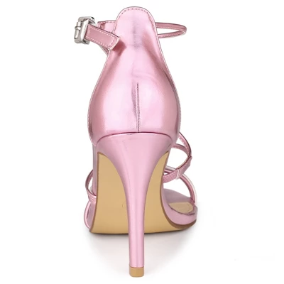 Allegra K Women's Party Strappy Stiletto High Heels Sandals 4 Allegra K Women's Party Strappy Stiletto High Heels Sandals - Image 2