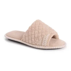 MUK LUKS Women's Sally Open Toe Scuff Slipper -Bearpaw Shoes Shop GUEST dd63b680 f0f5 4859 8630 d2a6b7bea90f