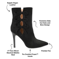 Journee Collection Womens Deandra Tru Comfort Foam Inside Zip Stiletto Booties -Bearpaw Shoes Shop GUEST dda3b4d7 77b5 4892 8293 80339e90eb97