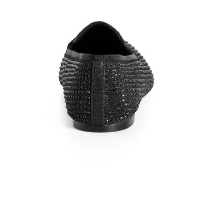 Women's WIDE FIT Maya Flat Shoe - Black | AVENUE 4 Women's WIDE FIT Maya Flat Shoe - Black | AVENUE - Image 2