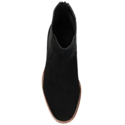 Journee Signature Womens Genuine Leather Tazlyn Round Toe Stacked Chelsea Booties -Bearpaw Shoes Shop GUEST df953356 05d5 4413 a515 a33de0d62aab