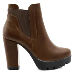 Allegra K Women Chunky High Heel Platform Zipper Chelsea Boots -Bearpaw Shoes Shop GUEST e01e765f df54 486c 8a38 a22ff6ff6c52