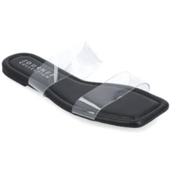 Journee Collection Womens Amata Tru Comfort Foam Lucite Strap Slide Sandals -Bearpaw Shoes Shop GUEST e05a0ce3 1452 4a72 8c13 732ce3102267