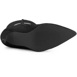 Allegra K Women's Rhinestone Crystal Chain Pointed Toe Stiletto Heels Knee High Boots -Bearpaw Shoes Shop GUEST e0afad98 32da 4431 a605 c72f7343618e