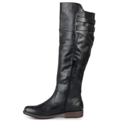 Journee Collection Womens Tori Stacked Heel Riding Boots
