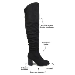 Journee Collection Womens Kaison Wide Calf Stacked Heel Over The Knee Boots -Bearpaw Shoes Shop GUEST e4ce6b83 cf0e 4280 91e9 ad39f2bf85e3 1