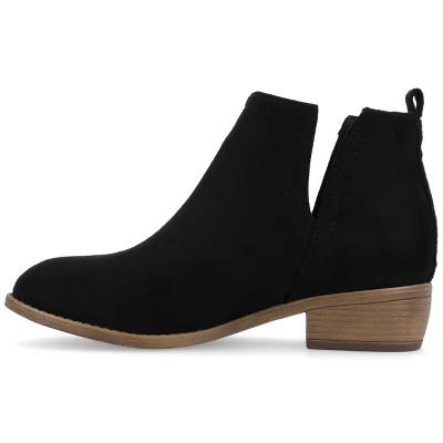 Journee Collection Womens Rimi Pull On Stacked Heel Booties 3 Journee Collection Womens Rimi Pull On Stacked Heel Booties