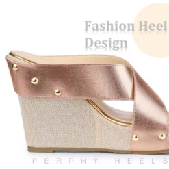 Perphy Women' Sandal Open Toe Platform Linen Slide Wedge Heel -Bearpaw Shoes Shop GUEST e53c2559 b586 48a5 833e c4f468ebce95