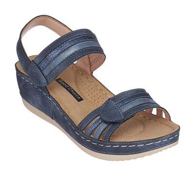 GC Shoes Samar Double Band Velcro Comfort Slingback Wedge Sandals 9 GC Shoes Samar Double Band Velcro Comfort Slingback Wedge Sandals - Image 7